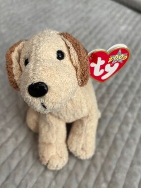 Ty Beanie Baby Rufus the Dog 2000 MWMT Vintage Plush Retired